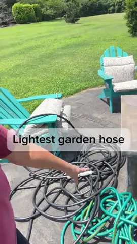Hands down…the LIGHTEST garden hose ever! #gardentok #gardenhose #gardentool 