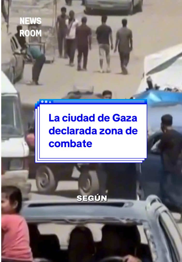 Israel declaró la ciudad de Gaza como “zona de combate peligrosa”, recuperó los cuerpos de dos rehenes y ha advertido a los civiles que deben evacuar a zonas más seguras  #newsroom #noticias #israel #gaza #hamas 