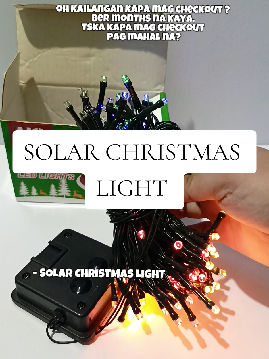 mag Checkout kana habang mura pa!! #solarchristmaslights #christmaslight #christmaslightsolar #christmasdecorations #xmaslight 