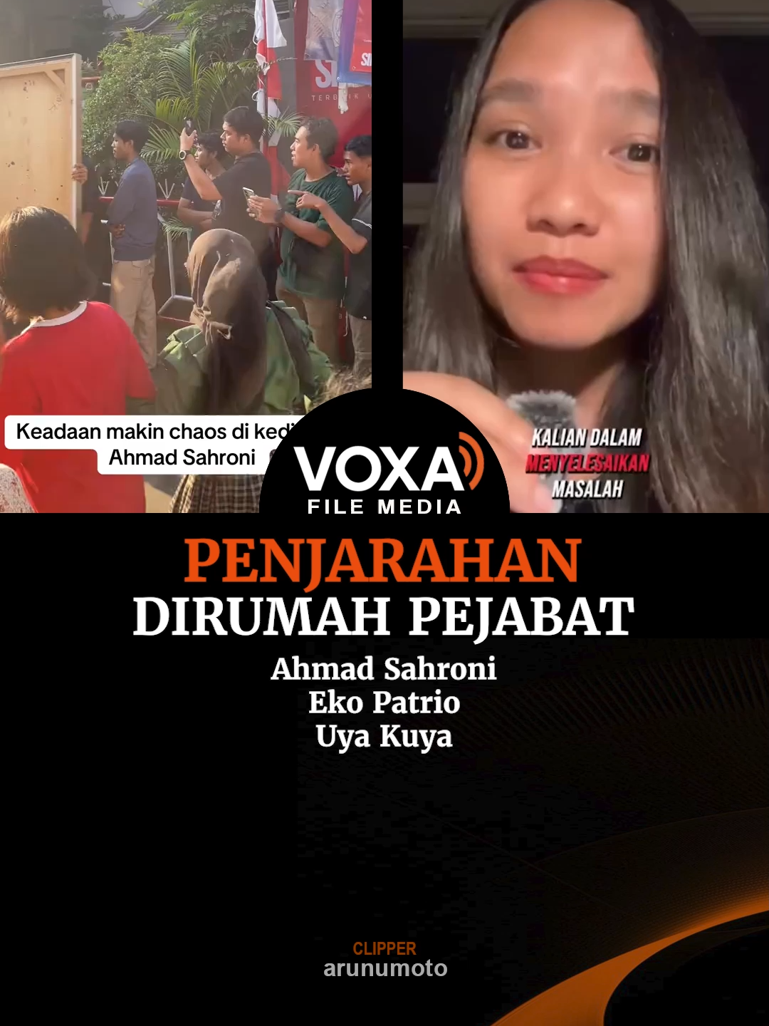 Salsa Ewina mengatakan adanya penjarahan di rumah sahroni, eko patrio dan uya kuya