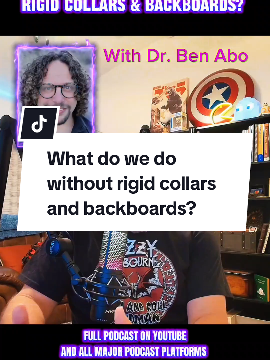 So backboards and cervical collars are out, what do we do with the trauma patient that we have concerns about from a neurological perspective? How do we handle them? Dr. Ben Abo guides the EMS provider on that patient. Follow your local protocols. Full episode on YouTube and all major podcast platforms under EMS Avenger. #EMS #EMTs #Paramedics #firstresponders #Trauma 