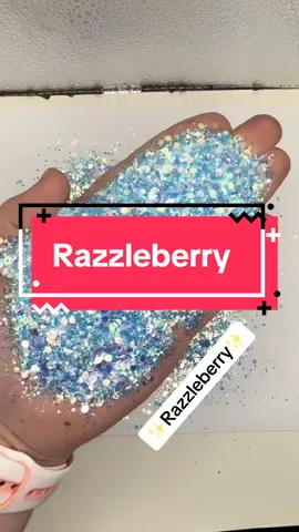 ✨Razzleberry✨ is a gorgeous blue to teal glow glitter! #freedomglitter #glitter #tumblers #nails #glowinthedark 