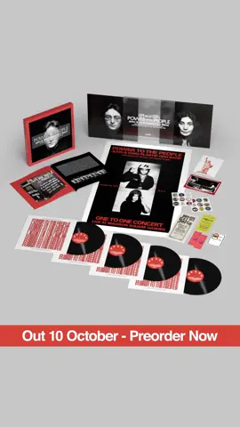 POWER TO THE PEOPLE 4LP BOX SET  → johnlennon.lnk.to/PTTPStore Afternoon + Evening Shows ⋆ Lenticular Cover ⋆ 180g Audiophile Black Vinyl ⋆ 8 Page Booklet ⋆ 2 postcards ⋆ 2 sticker sheets ⋆ Large Newsprint Poster ⋆ VIP envelope ⋆ 2 Replica Concert Tickets + VIP Backstage & Aftershow Passes. #powertothepeople ✊