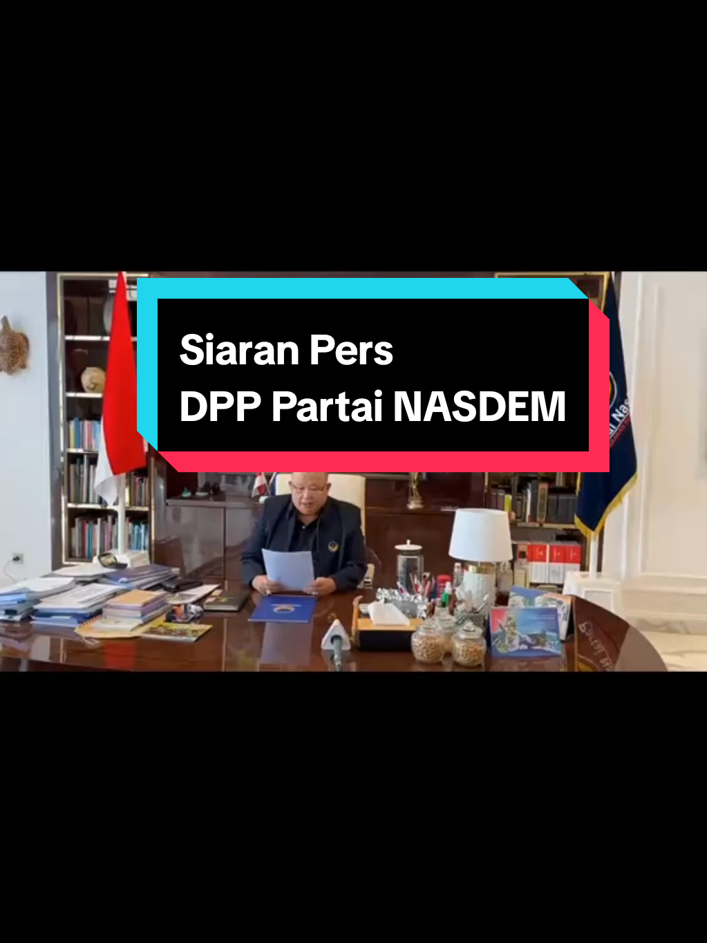 Siaran Pers DPP PARTAI NASDEM Menonaktifkan AHMAD SAHRONI & NAFA URBACH sebagai Anggota DPR RI. #ahmadsahroni #nafaurbach #dprri #partainasdem #siaranpers 