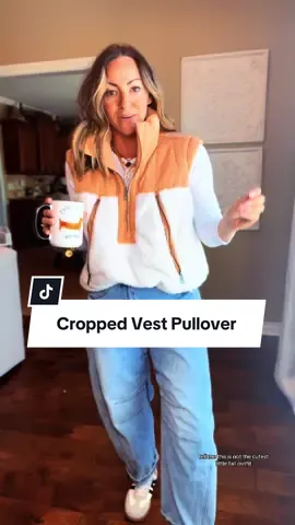 Every detail on this vest pullover is 🤌🏼 5’2” 130 Medium #vest #falloutfit #vestoutfit @LANNEW 