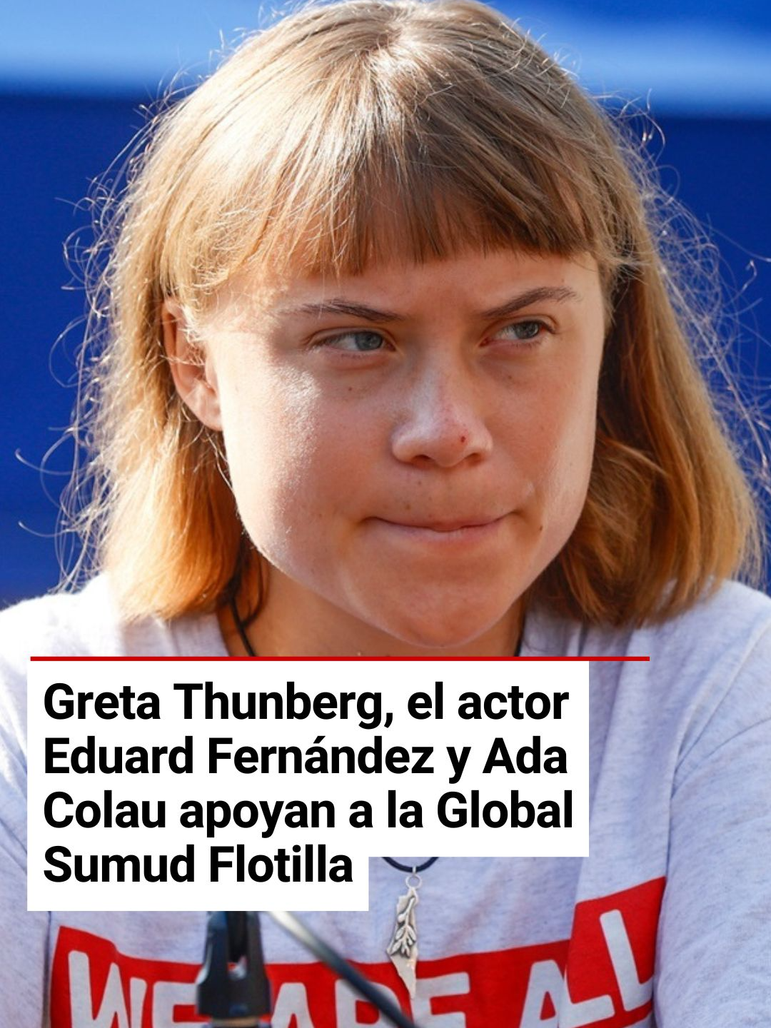 La activista sueca Greta Thunberg ha afirmado este domingo en Barcelona, poco antes de partir a Gaza la Global Sumud Flotilla, que cada día 