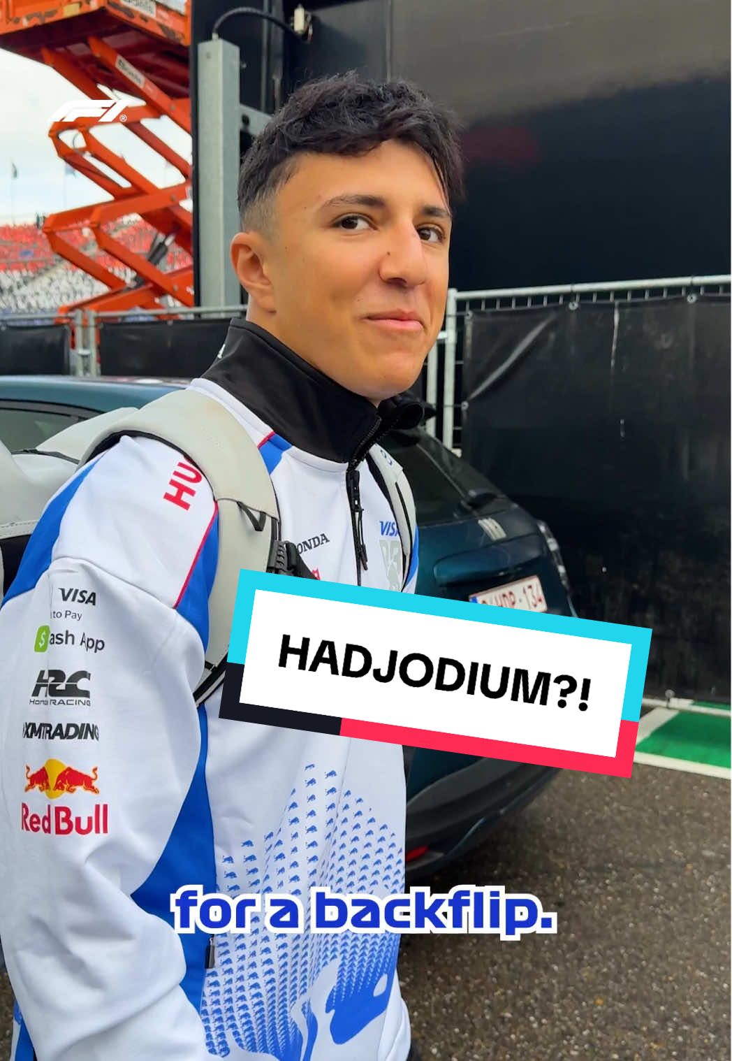 hadjodium celebration has been locked in 🤝🤸 #f1 #dutchgp #isackhadjar #vcarb @Visa Cash App RB F1 Team 
