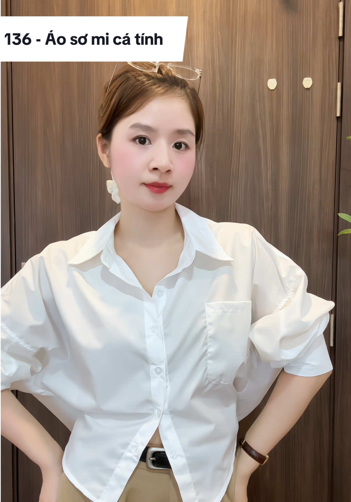 Áo sơ mi này cá tính, đẹp mà rẻ quá ý #kathyphuong #OOTD #myoutfit #aosomi 