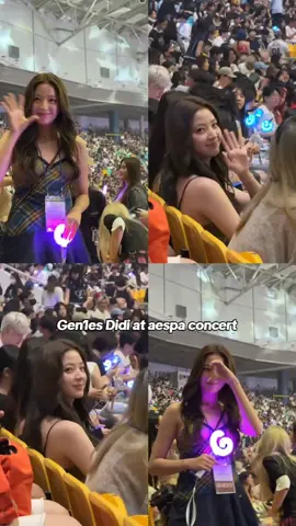 Gen1es Didi spotted at aespa's SYNK: aeXIS LINE in Seoul (Day 3)  cr xiaohongshu: Lollipop #OuyangDidi #Didi #Gen1es #aespa #aespaconcert 