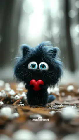 Meet Muddle, the shy little heart-hugger who wandered out of the wintry woods with one goal: to give you this squishy red heart and quietly run away before anyone sees him blush. 🖤❄️ Muddle isn’t great with words—his fluff gets in the way and his voice squeaks when he’s nervous (which is always). But when he found this tiny heart nestled between pinecones and snowflakes, he knew exactly what to do with it. He practiced holding it just right. Took a deep breath. Whispered, “I hope they like it…” and set off with wide eyes and wobbly paws. Because for Muddle, love isn’t loud. It’s brave and quiet and soft—just like him. And now he’s standing right in front of you. Awkward. Hopeful. Glowing with all the courage it takes to say: *“You matter. You’re loved. And this little heart is yours.”* ❤️ --- Get your own littlemonstertime puzzle, coloring book, greeting card or poster. Link in the bio. Share, like and comment to support the little monsters to rule the world 😂 Turn on the bell to never miss one of the monsters again! What's this account about: Enter the realm of fluffy monsters! Our sanctuary is dedicated to the celebration of all things soft, cuddly, and cute. Join us on our journey as we share irresistible photos and videos of our beloved fluffy companions, spreading much-needed joy and happiness along the way. Come join our fluff-tastic monsterventure! \#weeklyfluff #fluffy #creepycute #cuteart #cute #cartoons #sesamestreet #fluffypack #plushie #disneypixar #littlemonstertime #monsters #littlemonsters #monster #monsterart #monstersinc #cuteillustration #animationart #cuteanimals #kawaiiart #elmo #disneychannel #minions #muppets #cutemonster #puppet #dailyfluff #adorable #monsterlove #squishmallows