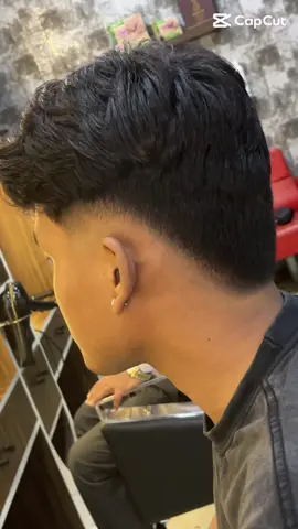 Does it suit him⁉️🤔 brustfademullet ##viral ##brustfade  #haircut  ##fyp #keepsupporting  📍Pathari, Morang 