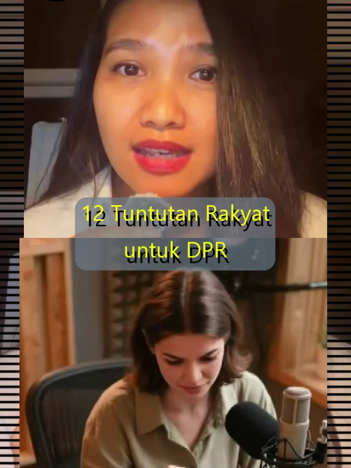 Salsa Erwina ultimatum DPR! DEADLINE 7 Hari 12 Tuntutan Rakyat untuk DPR #SalsaErwina #AhmadSahroni #DebatDPR #BeritaViral #PolitikIndonesia #DPR #BeritaTerkini #Trending #fypviralシ #fypage #12tuntutan