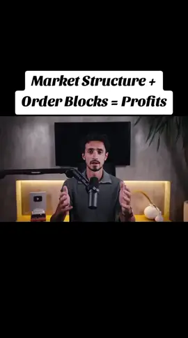 Market Structure + Order Blocks = Profits #creatorsearchinsights #profitabletrading #marketstructure #fyp #fypシ゚ 