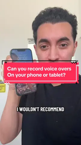 Can you record voice overs on your phone or tablet? #voiceoverfreedom #voiceoverartist #voicetalent #voiceover #freelancer   