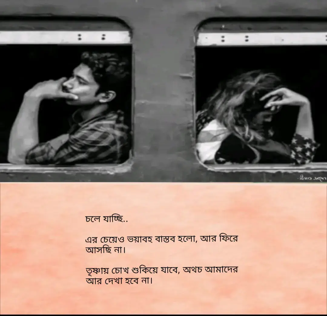আমাকে দিকে তাকাও দেখো কি বিষন্ন জ্বরে ধুঁকছি তোমার প্রেমের দাবানলে। আমাকে একটু স্পর্শ করে যাও তোমার মলিন আঁচলে। দেখো একটু এসে বুকে হাত রেখে তোমার নামেই কত জ্বলছে আগুন দাউদাউ করে বুকের ভিতরে। আমার এমন হয় কেনো কেনো তোমাকে ছাড়া পৃথিবীর সকল কিছু শূন্য শূন্য লাগে। কেনো আঁধার রাত্রি ডুবে মরি তোমারই কারণে? তুমি কি বুঝো না আমার অসুখ, তুমি কি দেখো না দুই চোখ অবাক দৃষ্টি চোখে তেষ্টা নিয়ে মরি তোমারই অভাবে। আমাকে একটু কাছে এসে ভালোবাসো, মলিন ঠোঁটের ছোঁয়া পেলে তুমি পাশে বসলেই হারিয়ে যাবে এই বিষন্ন অসুখ। আমার দিকে তাকাও, দেখো কি বিষন্ন জ্বরে ধুঁকছি তোমার প্রেমের আগুনে। #bdtiktokofficial🇧🇩 #please #foryou #Jeniya #Farin 