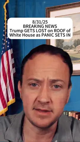 Trump GETS LOST on ROOF of White House as PANIC SETS IN #breakingnews #trumpnews #usnews #todaynews