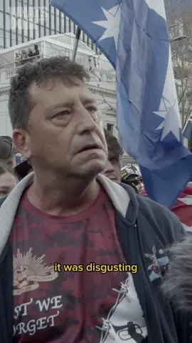 We asked particpants of the ‘March For Australia’ whether they were concerned by the presence of neo-N— we received mixed responses 