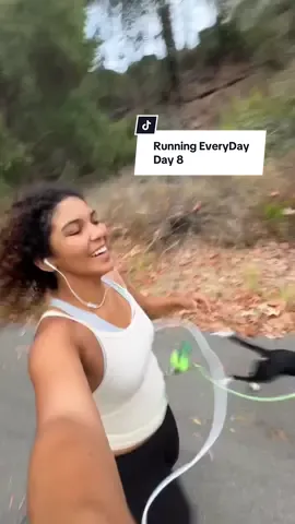 Eight days straight of morning runs with my pup 🏃‍♀️🐶 she’s still pulling me faster than I can keep up. #DogRunning #HighEnergyDogs #MorningMiles #DailyChallenge #RunWithYourDog