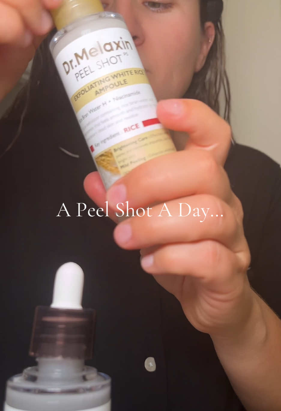 Peel Shot leaves my skin glowing!! ✨ @Dr Melaxin #peelshotglow #peelshot #skincare #fyp #drmelaxinpeelshot 