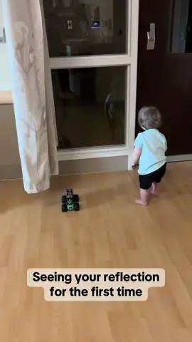 When you see your reflection for the first time 🙈🙉🤣 #toddlersoftiktok #cute #funny #reflection #silly 