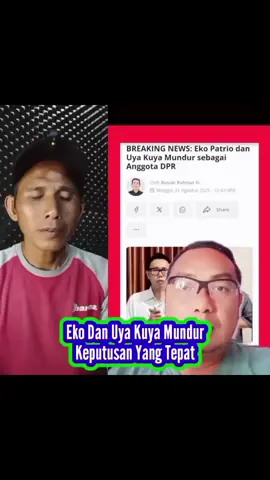 eko patrio dan uya kuya mengundurkan diri, keputusan yg tepat #fyp #bondhezhrt 
