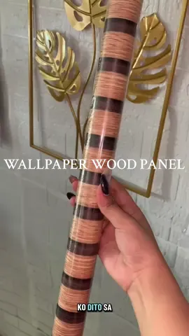 kung wala kang budget pang wood panel ito nalang wallpaper bilhin mo🥰#adhesivewallpaper #wallpaper #aestheticwallpapers #homedecor #wallpaperwooddesign #wooddesign 