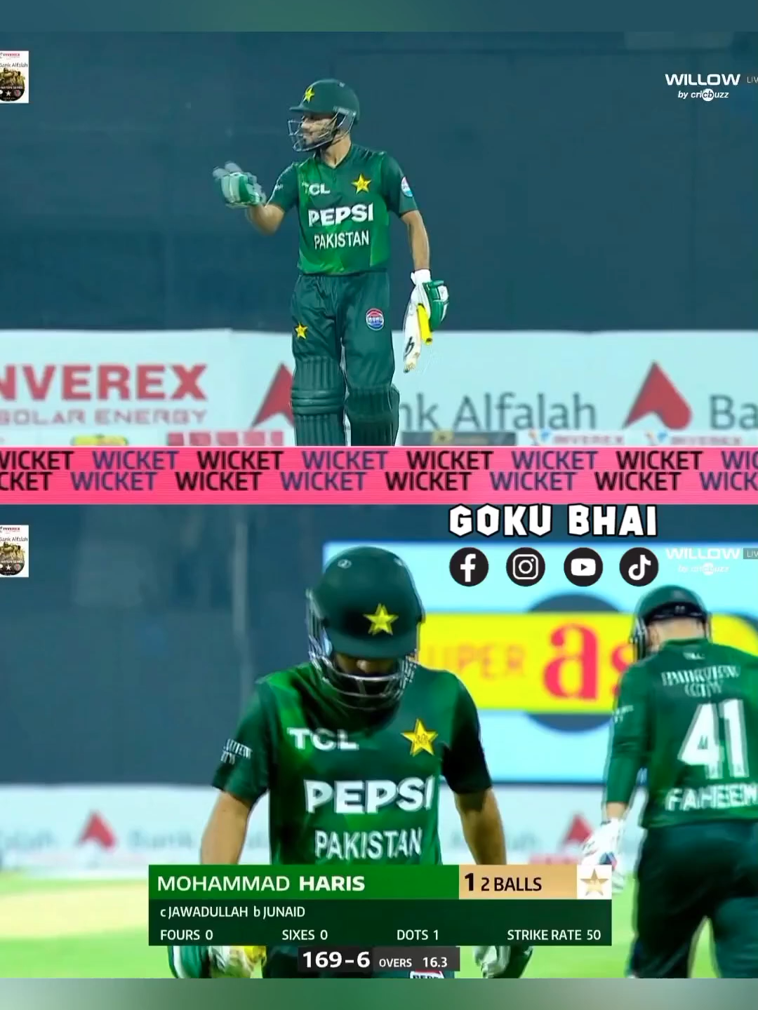 Muhammad Haris 1(2) vs UAE 😎💀 #muhammadharis #babarazam #pakvsuae #gokubhai #edit #roast #mrgoogle