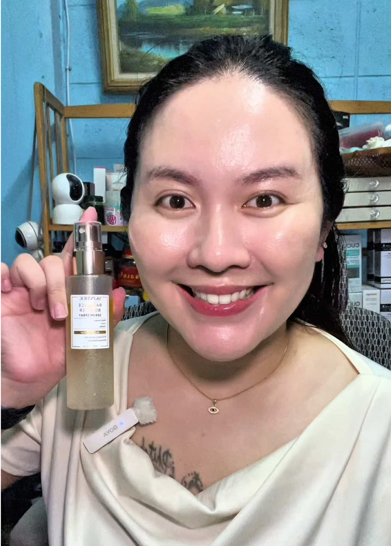 ฉีดระหว่างวัน ผิวเฟรชเหมือนแต่งหน้าใหม่ #skintific #sprayserum #สเปรย์เซรั่ม #สเปรย์น้ําแร่  @แอมมี่สวยสู้สิว 