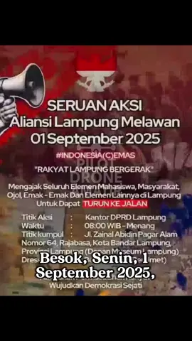 lampung menolak diam!!! #fyp #fypage #suararakyat #lampungmenolakdiam #demolampung 