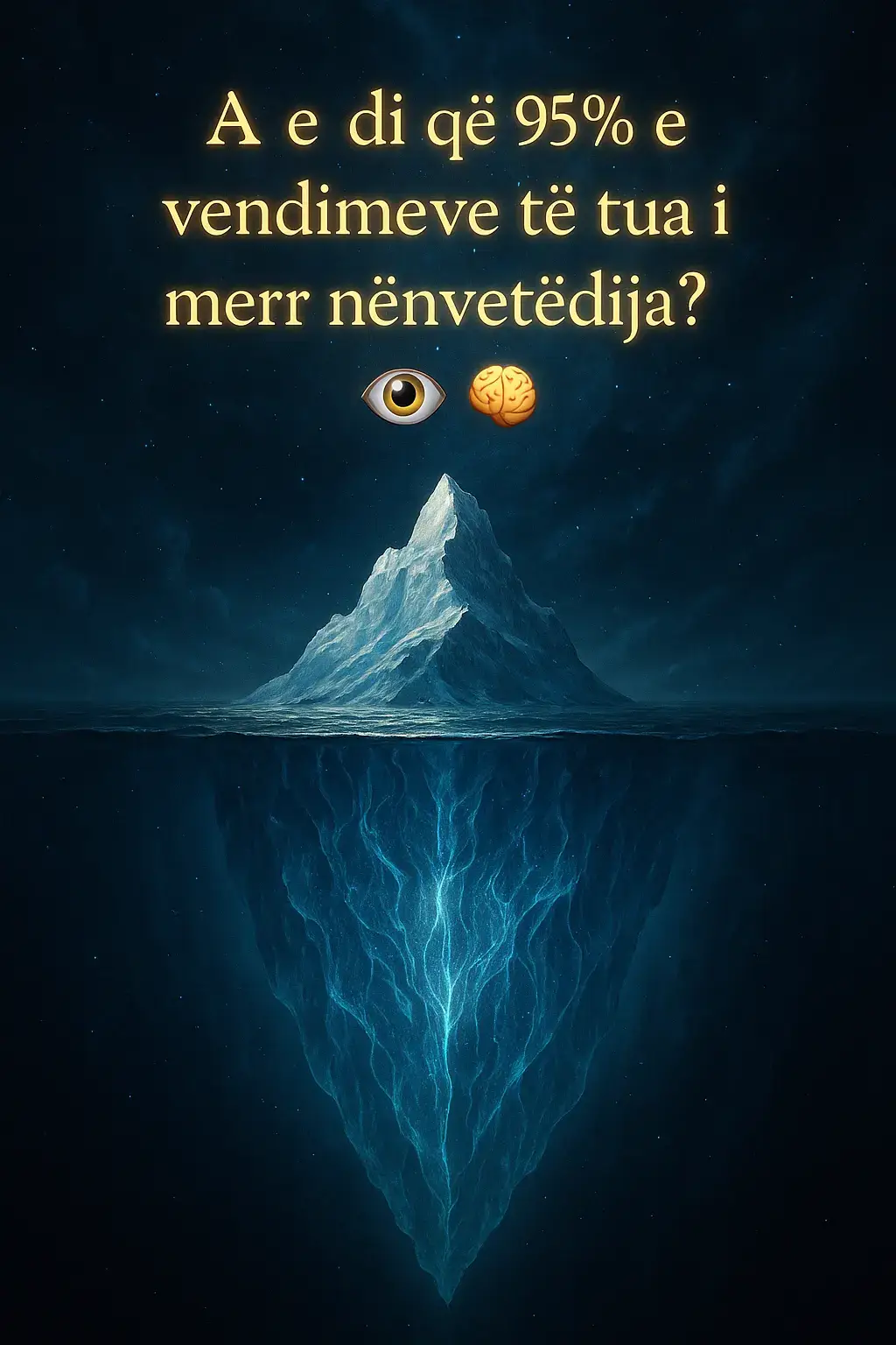 📝 Përshkrimi i gjatë (TikTok caption): Nënvetëdija është si një oqean i thellë ku ruhen kujtime, frikëra, dëshira dhe sekrete që shpesh as nuk i kuptojmë. 🌊 Ajo ndikon në mënyrën si mendojmë, si sillemi dhe si e shohim realitetin. Shumë ëndrra që shohim natën nuk janë thjesht fantazi, por mesazhe të ardhura nga ky dimension i fshehtë i mendjes sonë. 🌙✨ Nëse mëson ta dëgjosh nënvetëdijen, mund të gjesh përgjigje për pyetje që të mundojnë, të kuptosh më mirë emocionet dhe të zbërthesh sinjale që jeta të dërgon çdo ditë. 💭👁️ ➡️ Komento më poshtë çfarë mendon: A është nënvetëdija një forcë e padukshme që na drejton apo thjesht një iluzion i mendjes? #meditim #emocion #nata #enderr #psikologji 