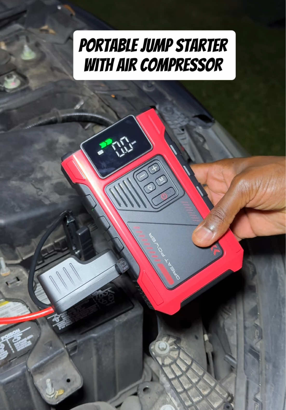 ##jumperstarter #carjumpstarter #carbattery #tiktokfinds #aircompressor 