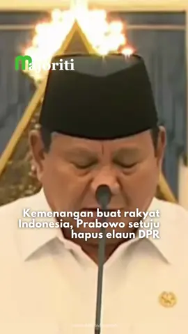 Kerajaan Indonesia akur dengan rakyat. Siapa cakap rakyat tiada suara?  #majoriti #beritaditiktok #indonesia #prabowosubianto #anggotadpr    