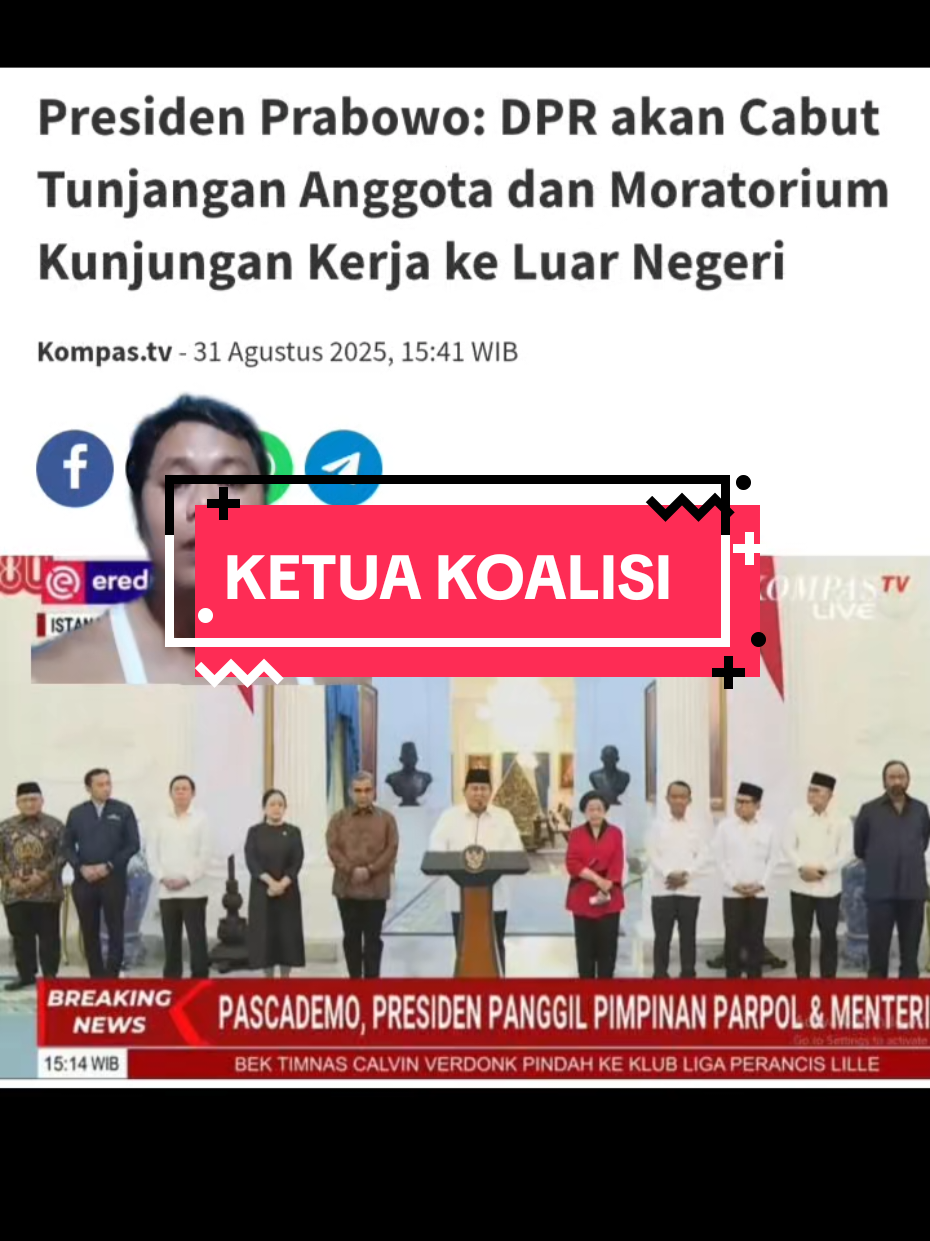 Kan kan kan, tinggal panggil aja semua ketua partai politik, selesai masalah, coba aja dari dulu. Masih banyak lagi tuntutan rakyat yang harus di penuhi. #presiden #prabowo #koalisi #partai 
