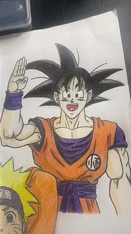 The Goat😎🐉💫✍️ #goku #drawing #dragonballz #animeart #creatorsearchinsights 