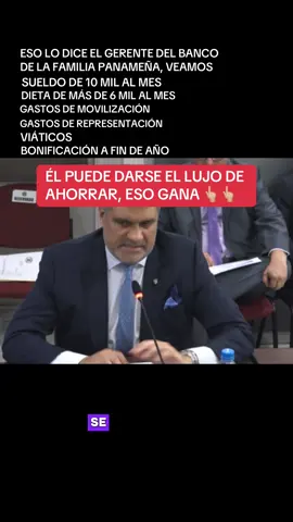 El puede darse el lujo de una hipoteca millonaria, también puede darse el lujo de ahorrar, gana 10 mil al mes, más una dieta de más de 6 mil al mes, más viáticos, gastos de representación, más gastos de movilidad y a fin de año recibe una jugosa bonificación, todo esto pagado con los impuestos de todos los panameños ¿Cuánto gana el panameño promedio? #cajadeahorros #bancodelafamiliapanameña #panamá #mulino #politica 