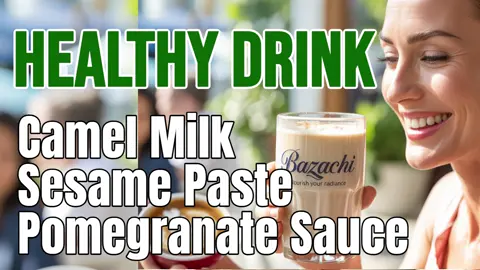 Healthy Drink by Bazachi Camel Milk + Pomegranate Sauce + Sesame Paste 🌿✨ A creamy, tangy, and nutty blend packed with nutrients. 💪 Protein & Calcium from Camel Milk ❤️ Antioxidants from Pomegranate Sauce 🌱 Good Fats & Minerals from Sesame Paste ✅ Natural Energy Boost ✅ Delicious & Wholesome ✅ Perfect for a Healthy Lifestyle 🛒 All available at Bazachi 🚚 Free Next Day Delivery ✅ Trust Guarantee Drink health, taste tradition — only at Bazachi. #Bazachi #HealthyDrinks #CamelMilk #PomegranateSauce #SesamePaste #SuperfoodBlend #TrustBazachi #FreeShipping