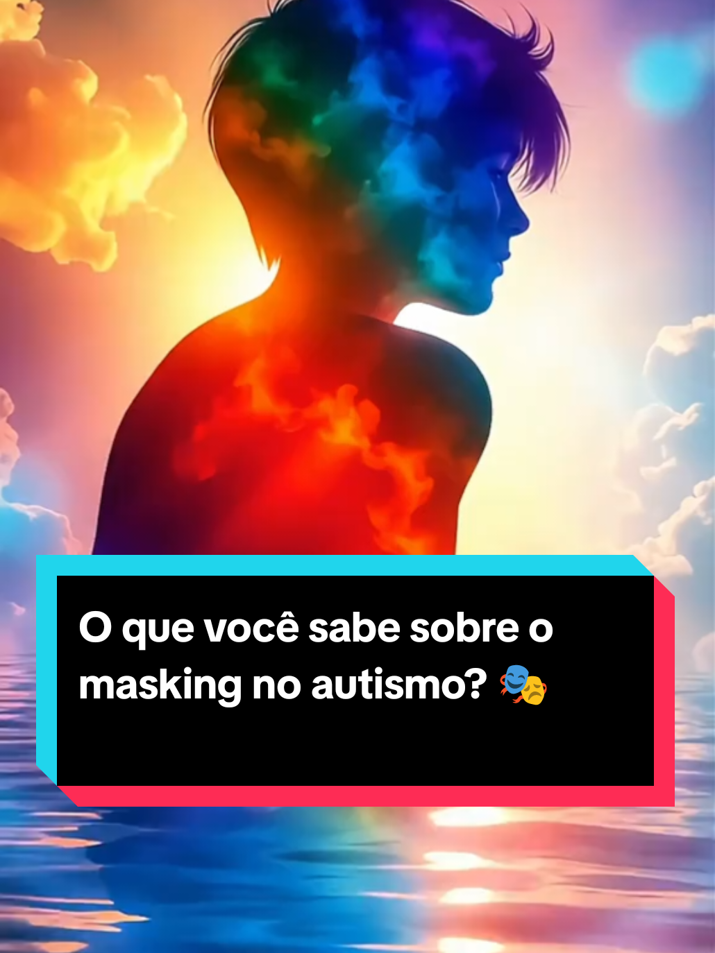 O que você sabe sobre o masking no autismo? 🎭 Masking é quando a pessoa autista esconde seus comportamentos naturais para parecer “típica” em público. Ela força contato visual, copia expressões, disfarça stims… tudo para evitar julgamentos ou se sentir aceita. Mas por trás dessa máscara existe muito esforço, exaustão e até sofrimento emocional. 😔 Por isso, é tão importante que o autista seja acolhido sem precisar se “camuflar”. Quando ele pode ser ele mesmo, a máscara cai e o bem-estar floresce. 💙 #autism  #maskingautism  #autismonaprática  #inclusão #autismo 