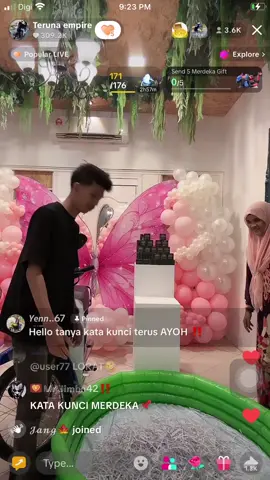 tahniah kepada pemenang motor ex5 warna merah...🤍🫡.#livehighlights #tiktoklive #fyp 