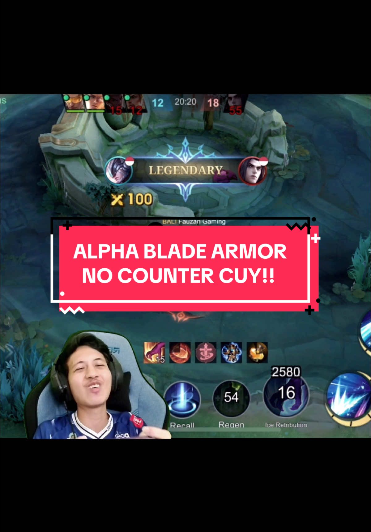 ALPA BLADE ARMOR NO COUNTER #alphamlbb #mlbb #mlbbidcreator 