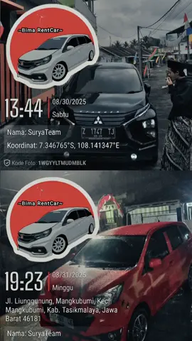 pengondisian Dua unit.  _Xpander automatic _Sigra manual #allah🤍 #westjava #rentalmobiltasikmalaya #tasikpride #banyakjalanmenujuroma 