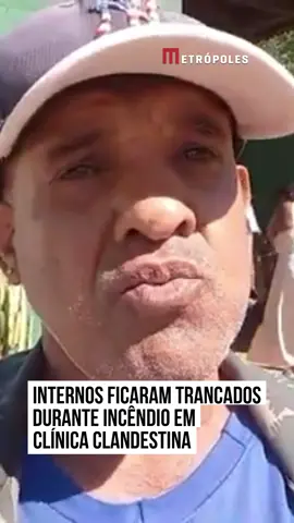 Os internos do Instituto Terapêutico Liberte-se, casa de recuperação de dependentes químicos no #Paranoá (DF) que pegou fogo na na madrugada deste domingo (31/8), ficaram trancados enquanto as chamas consumiam o local, segundo testemunhas. O #incêndio matou cinco homens e deixou 11 pessoas intoxicadas por inalação de fumaça. Um dos pacientes é Luís Araújo do Nascimento, 57 anos. Ao Metrópoles ele contou que o local era trancado com cadeados nos portões, nas grades e nas janelas, o que impossibilitava os internos de saírem. “[O local] estava fechado, sem porta de incêndio, sem extintor, sem nenhuma precaução. E nenhum deles [os internos] foi treinado para trabalhar com combate a incêndio”, afirmou. Nascimento conhecia todas as vítimas que morreram no incêndio. “Estou muito traumatizado”, declarou. Ele e um colega, também interno, conseguiram salvar outras pessoas até a chegada do Corpo de Bombeiros Militar do Distrito Federal (CBMDF). “Tiramos [as vítimas] pela janela, desentortamos ferros das grades”, contou. Outro paciente, José Rodrigo, 45, disse que estava dormindo quando o fogo começou a tomar o local. “Quando eu saí, o teto caiu”, lembrou. Internado há três meses, ele afirmou que alertou os responsáveis sobre as instalações precárias do instituto. “Sempre avisei a eles para não trancar ou então deixar alguém acordado, e também para deixar extintores aqui. Não tinha nenhum extintor aqui”, enfatizou. #Tiktoknoticias 