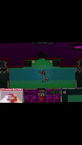 Jackets reaction at 47 seconds is hilarious 😹 #hotlinemiami 