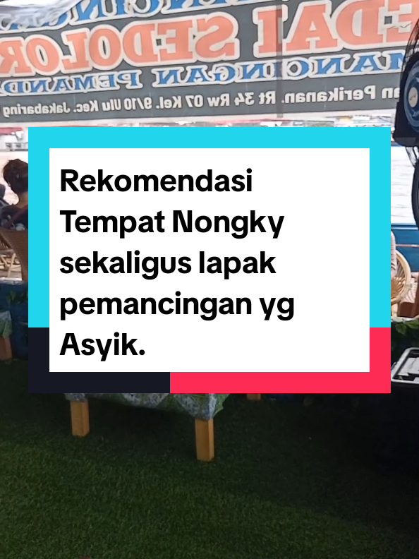 tmpt nongkrong yg asyik breng kluarga.. sekaligus menyalurkan hobi Mancing breng pasangan tercinta.. hnya di @kedaisedolormancing .. ratakan..  🤗🤗🤗🤗🤗 #anglerpalembang #creatorsearchinsights2025 #mancingmania #affiliatemarketing #nongky 