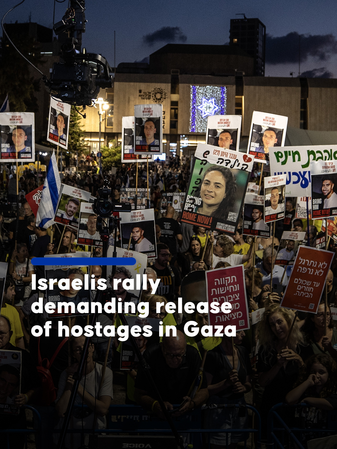 Tens of thousands of Israelis demonstrated to demand Prime Minister Benjamin Netanyahu's government abandon plans to occupy Gaza City and immediately sign a ceasefire and prisoner exchange agreement with Hamas #anadoluajansi #anadoluagency #anadolu #gaza #palestine #israel #hamas #netanyahu #demonstration