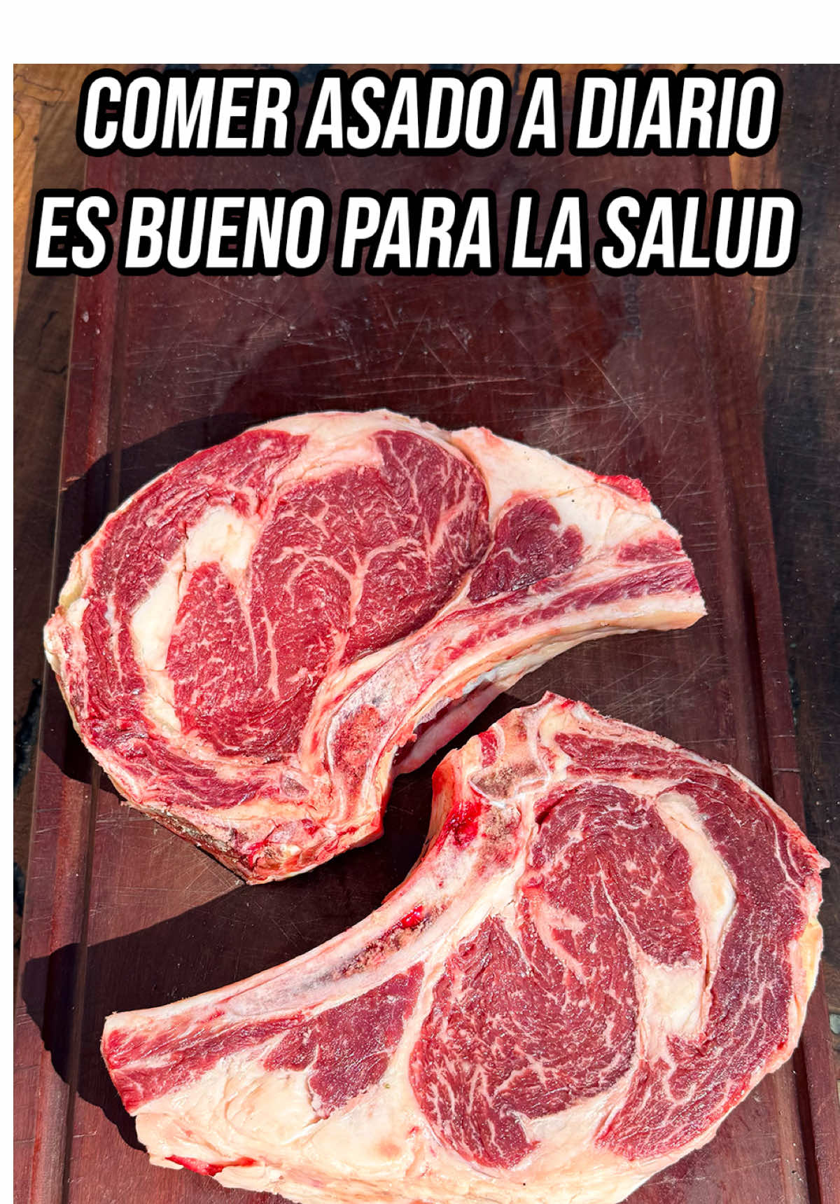 Comer asado a diario, es bueno para la salud Asi como les decimos amigos, si te haces un ojo de bife en el @Kamado B10 tu promedio de vida sube a 100 años. 100% confirmado y garantizado por Locos x el Asado.