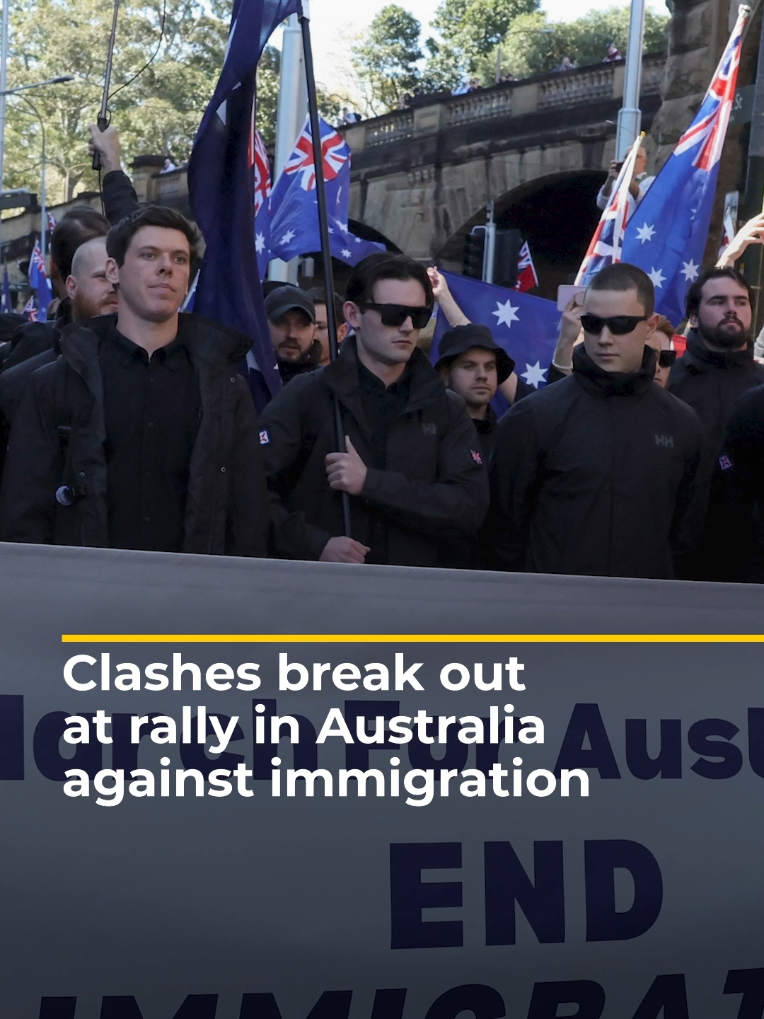Police in Australia used pepper spray as clashes broke out between anti-immigration demonstrators and counter-protesters. Thousands joined nationalist 'March for Australia' rallies across the country, which the government condemned as 'spreading hate'. #news #Australia