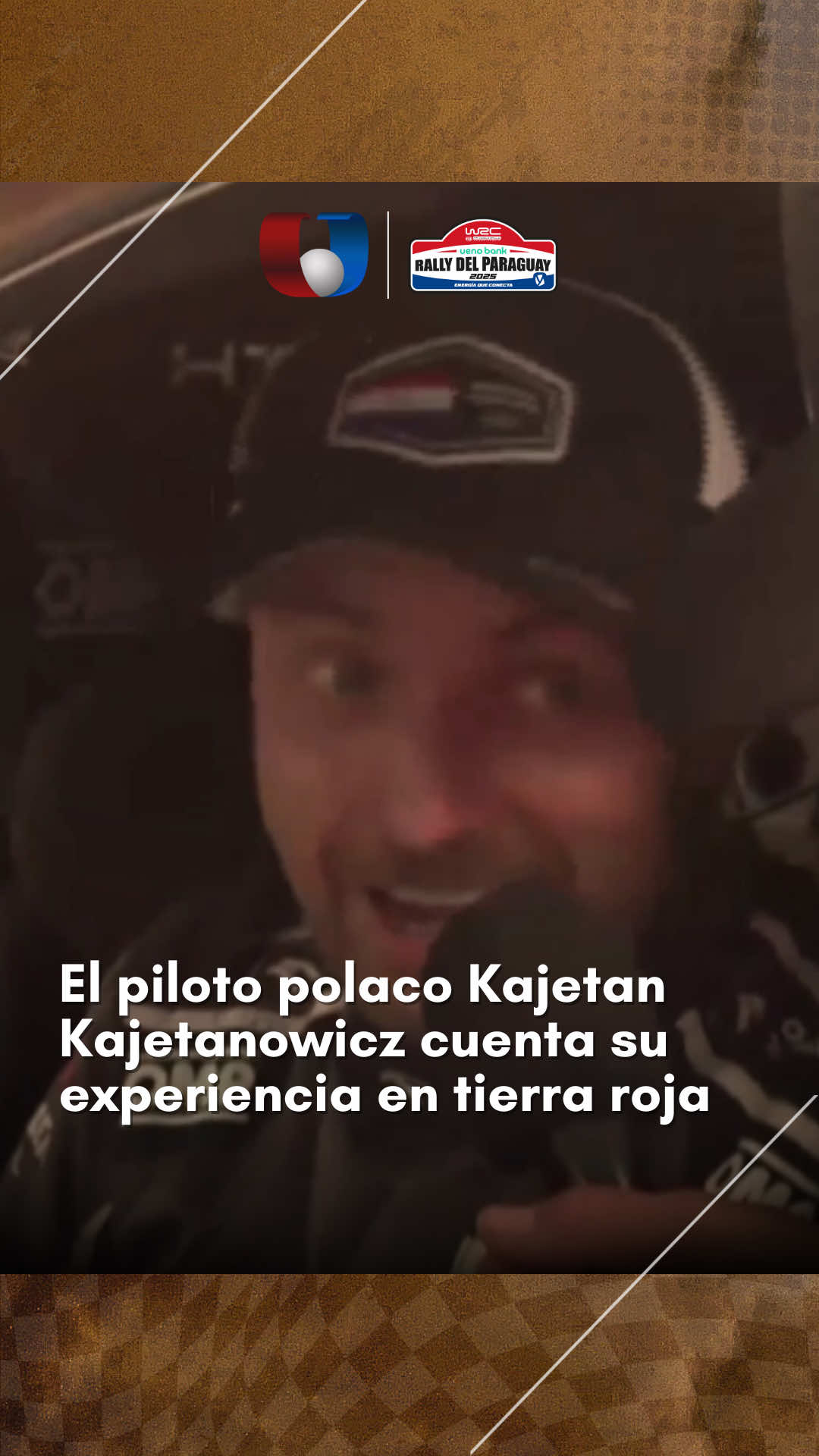 El piloto polaco #Kajetanowicz, habló sobre su experiencia compitiendo en tierra roja🤩💪 📺Seguí la transmisión del Primer Rally de Tierra Roja por Trece/Unicanal. #Unicanal #WRC #Paraguay #RallydelParaguay