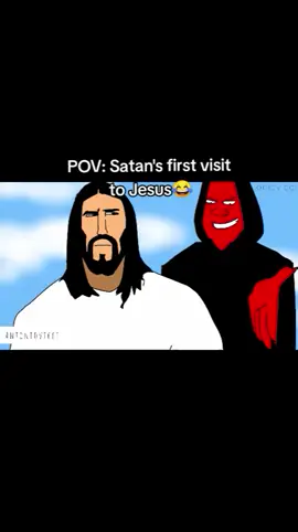 Satan go dey always collect from Jesus hand😂 Voice credits: @👑KING OF ACCURACY👑 #jesus #animation #bibleanimation #antoniovicci #fyp #viral