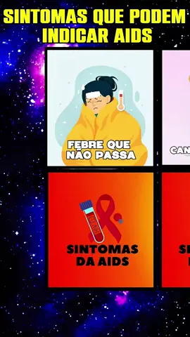 sintomas da AIDS #saúde #doença #aids 
