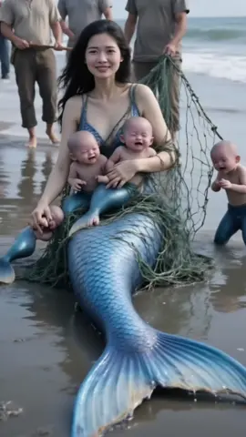Is this real?? #mermaid #mermaids #ai #aivideo #trendingvideo #fyp #ocean
